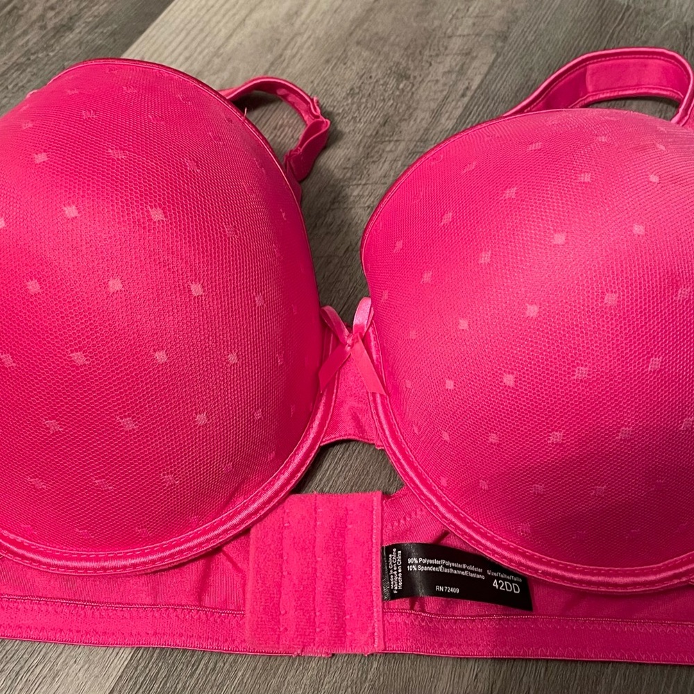 Pink Poka Dot T-shirt bra 42DD